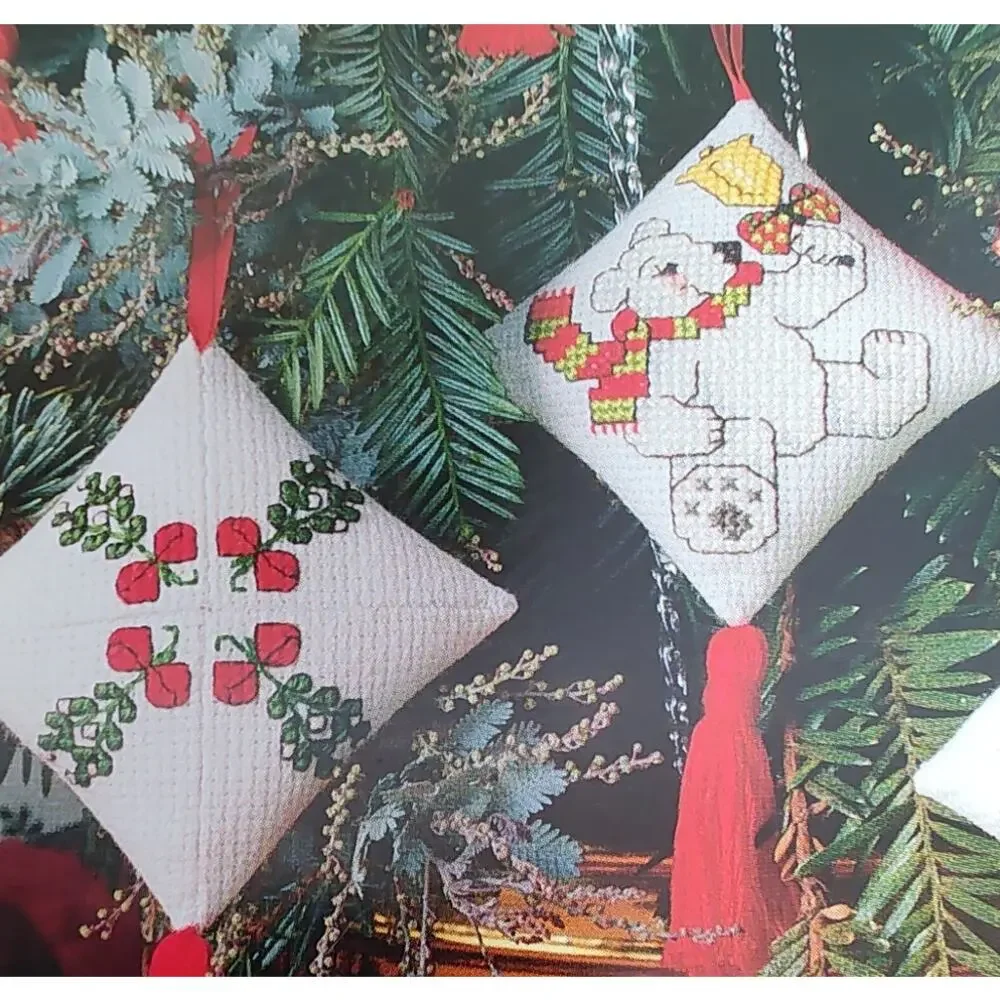 Better Homes & Gardens Polar Cap Stars Cross Stitch Patterns Bear, Penguin, Seal